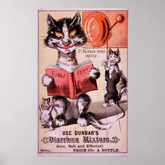 Affiche Mélange de chats Diarrhée (Devant)