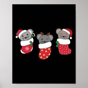 Affiche Mélange De Morceaux Dans Les Bas De Noël Pour Le M