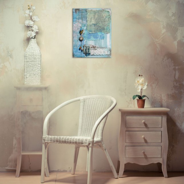 Affiche Mélange de souvenirs de médias Art Imprimer (Créateur téléchargé)