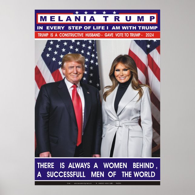 Affiche melania trump (Devant)