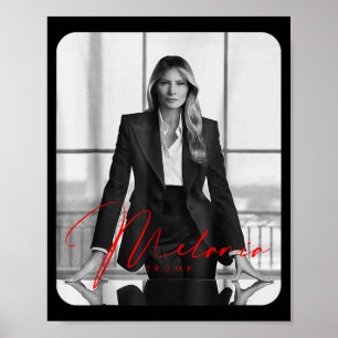Affiche Melania Trump 2025 Première dame Inauguration Phot