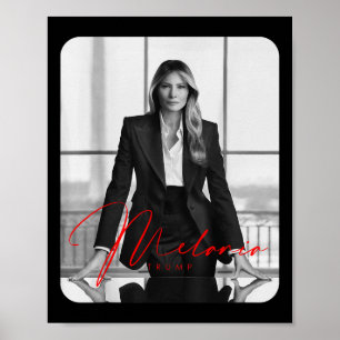 Affiche Melania Trump 2025 Première dame Inauguration Phot