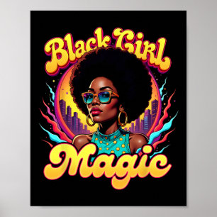 Affiche Melanin Black Histoire Mois Femme Black Girl Magie