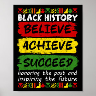 Affiche Mélanine Mois de l'histoire des Noirs africains Cr