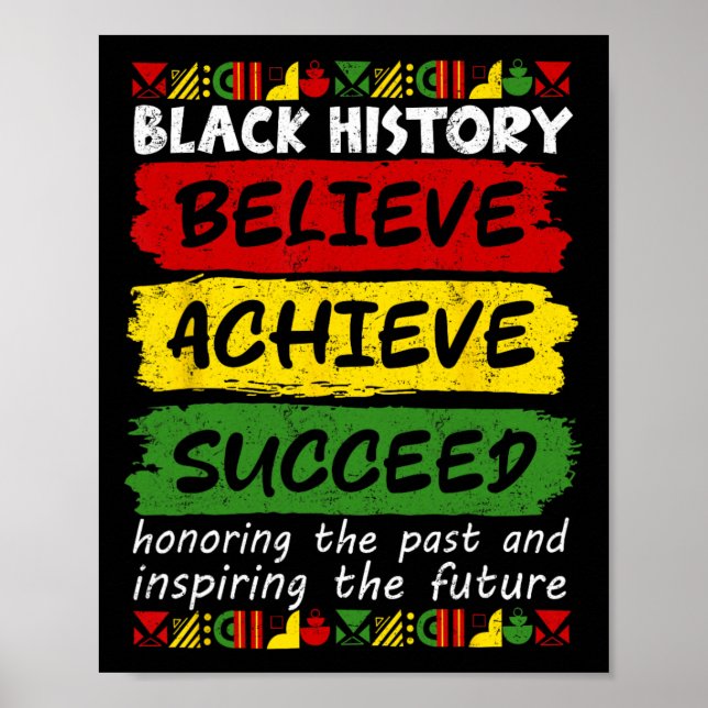 Affiche Mélanine Mois de l'histoire des Noirs africains Cr (Devant)