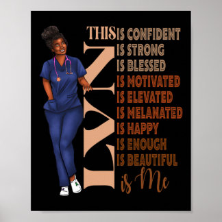 Affiche Mélanine noire Lvn Afrique Mois de l'histoire des