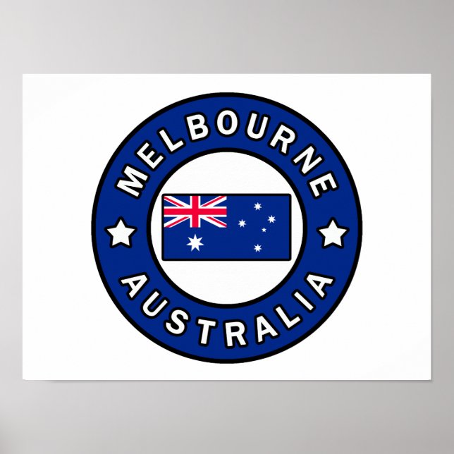 Affiche Melbourne Australie (Devant)