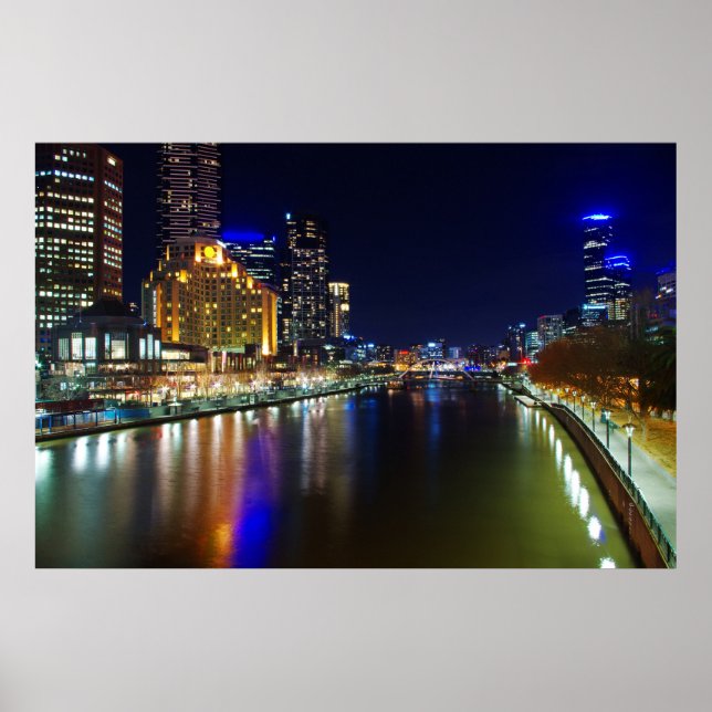 Affiche Melbourne de nuit (Devant)