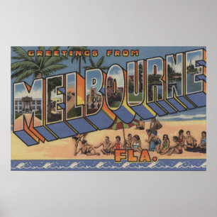 Affiche Melbourne, la Floride - grandes scènes de lettre