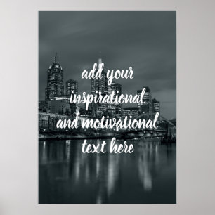 Affiche Melbourne la nuit