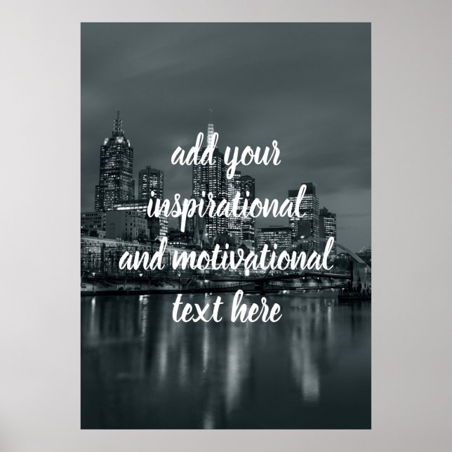 Affiche Melbourne la nuit (Devant)