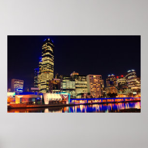 Affiche Melbourne la nuit