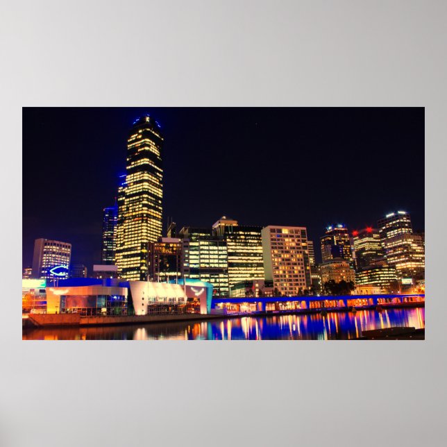 Affiche Melbourne la nuit (Devant)