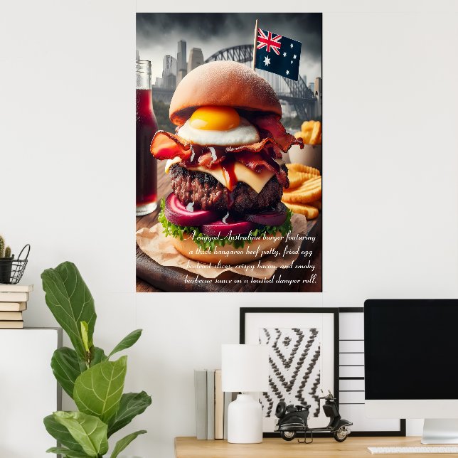 Affiche Melbourne Munchies : Expérience 24x36 (Bureau à domicile)
