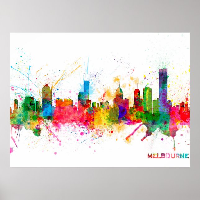 Affiche Melbourne Skyline (Devant)