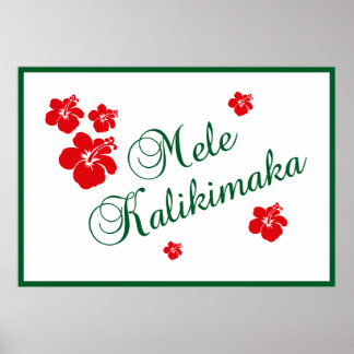 Affiche Mele Kalikimaka