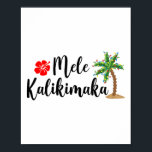 Affiche Mele Kalikimaka Christmas Beach Aloha Party Hawaii<br><div class="desc">Mele Kalikimaka Christmas Beach Aloha Party Famille Hawaiienne _1</div>