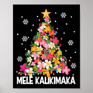 Affiche Mele Kalikimaka Hawaii Noël Hawaii Noël Noël Noël