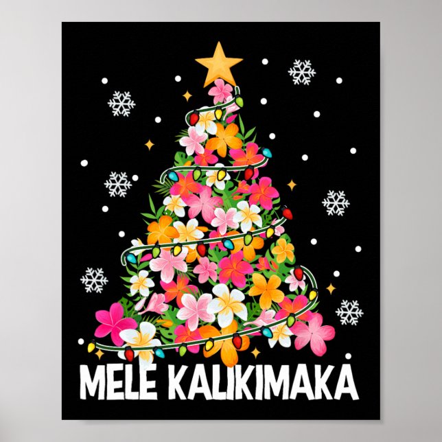 Affiche Mele Kalikimaka Hawaii Noël Hawaii Noël Noël Noël  (Devant)