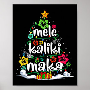 Affiche Mele Kalikimaka Tropical Christmas Hawaiian Père N