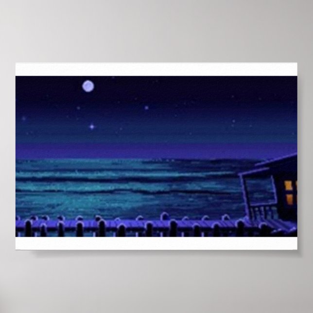 Affiche Mélée quai de nuit L'île aux singes (Devant)