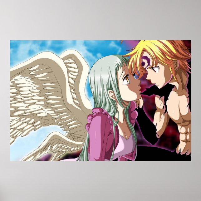 Affiche Meliodas et Elizabeth (Devant)