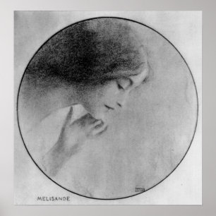 Affiche Melisande par Fernand Khnopff