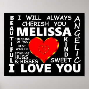 Affiche Melissa I Love You