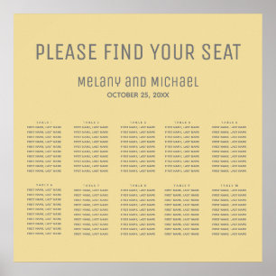 Affiche Mellow yellow simple minimalist trendy elegant