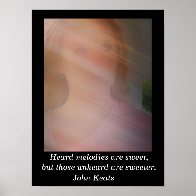 Affiche Mélodies entendues - John Keats - art imprimé (Devant)