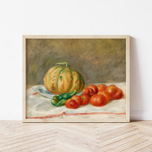Affiche Melon et Tomates   Pierre-Auguste Renoir