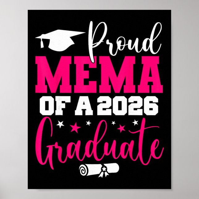 Affiche Mema Senior 2026 Fière Mema D'une Cl De 2026 Diplô (Devant)