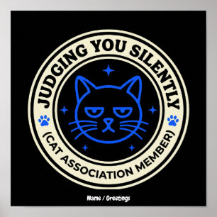 Affiche Membre de l'Association Féline Officielle Vous Jug