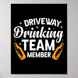 Affiche Membre de l'équipe de boisson Driveway
