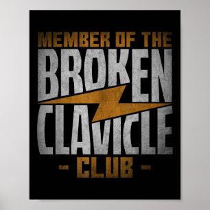 Affiche Membre du Club de la Clavicule Cassée - Citations