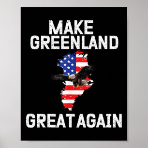 Affiche Mème amusant de Trump Trump Groenland Faire du Gro