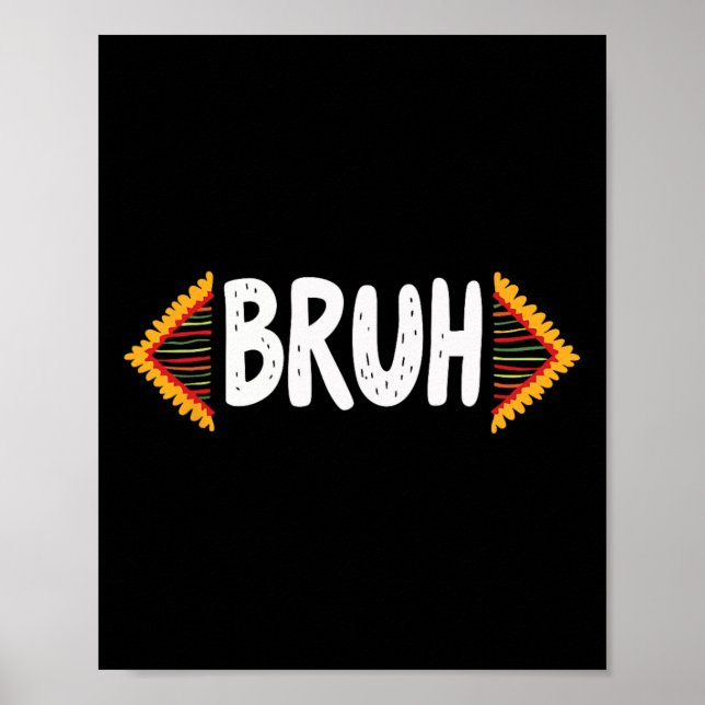 Affiche Mème Bruh Célébrez le Mois de l'Histoire des Noirs (Devant)