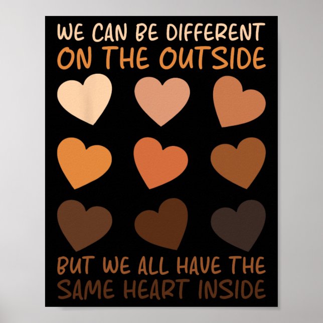 Affiche Même coeur à l'intérieur du mois de l'histoire des (Devant)