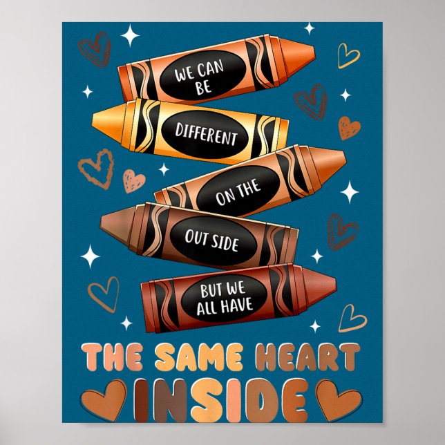 Affiche Même cœur à l'intérieur Juneteenth Mois de l'histo (Devant)
