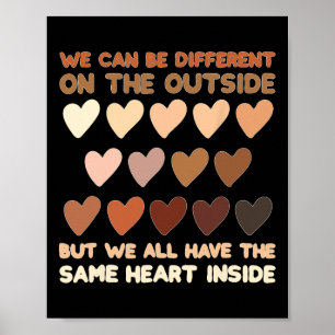 Affiche Même cœur à l'intérieur Juneteenth Mois de l'histo