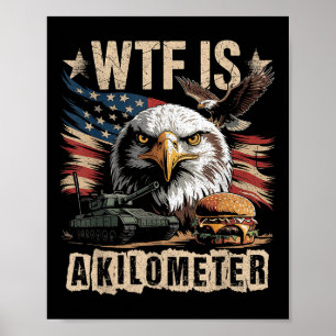 Affiche Mème Combo Drôle Eagle Burger Tank Wtf Est Un Kilo