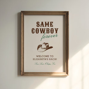 Affiche Même Cowboy pour Toujours Week-end Enterrement de