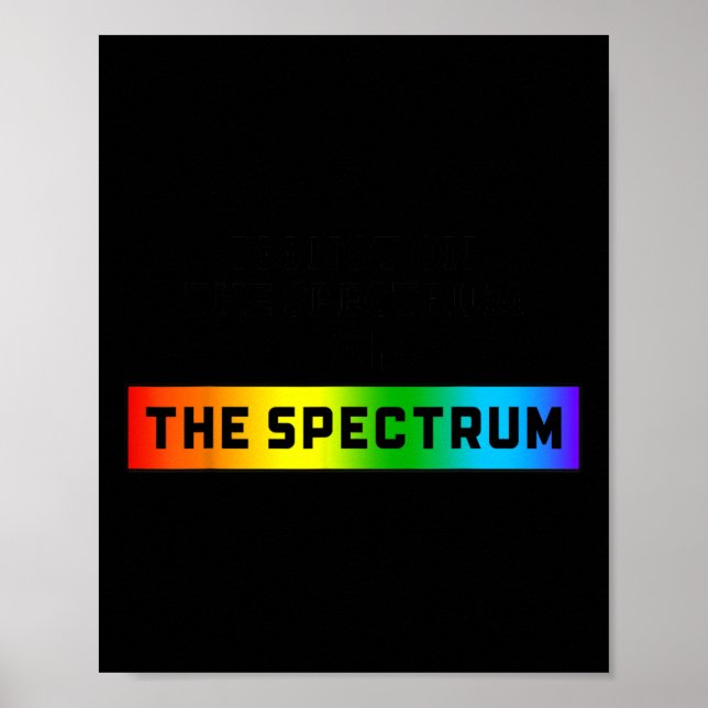 Affiche Mème d'autisme drôle Je ne suis pas sur le spectre (Devant)