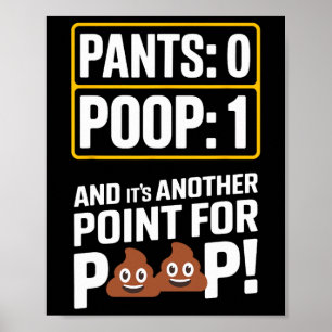 Affiche Meme de caca Humour de toilette Caca drôle Pantalo