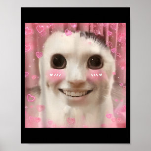 Affiche Mème de chat Ahh Dank Maudit Weirore Drôle Dank Mè