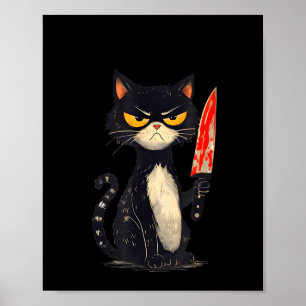 Affiche Mème de chat drôle Je nécessite des collations Con