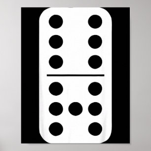 Affiche Mème de domino drôle six sept stratégie de jeu num