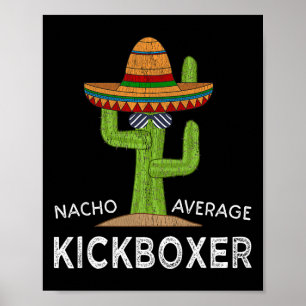 Affiche Meme de kickboxeur hilarant amusant Kickboxing drô