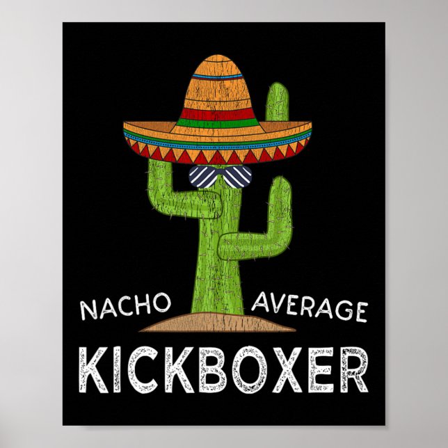 Affiche Meme de kickboxeur hilarant amusant Kickboxing drô (Devant)