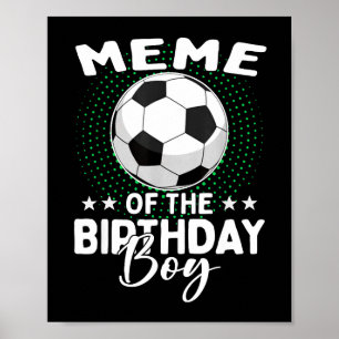 Affiche Mème de l'anniversaire du joueur de football d'ann